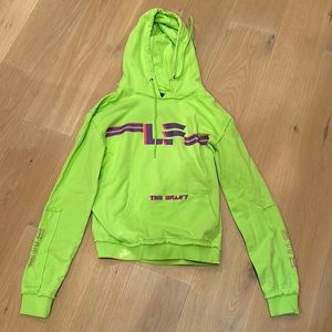 Lf neon green hoodie size medium